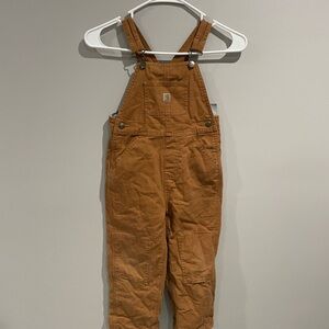 Carhartt Kids Quilt Lines Tan Overalls